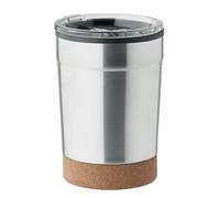 MidOcean Nomu Cork 300ml Tumbler - Matt Silver - One Size - Matt Silver - 100% Mixed