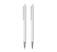 MidOcean Orwell Aluminium Pen Set Pack of 2 in White MidOcean White