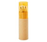 Midocean Petit Lambut Coloured Pencil (Pack Of 6) Transparent Orange (One Size)