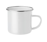 MidOcean Plateado Enamelled Metal 350ml Mug - White - One Size - White