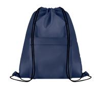 MidOcean Pocket Shoop Polyester Drawstring Bag - Blue - One Size - Blue