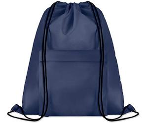 MidOcean Pocket Shoop Polyester Drawstring Bag (One Size) (Blue)
