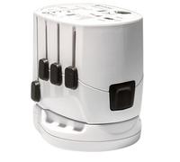 MidOcean Pro World Travel Adapter in White MidOcean White