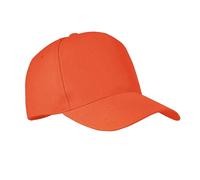 MidOcean Senga RPET 5 Panel Baseball Cap - Orange - Orange - One Size - 100% Mixed