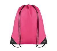 MidOcean Shoop Polyester 190T Drawstring Bag - Fuchsia - One Size - Fuchsia