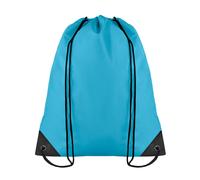 MidOcean Shoop Polyester 190T Drawstring Bag - Turquoise - One Size - Turquoise