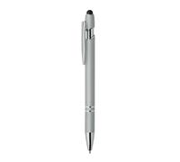 MidOcean Siparo Recycled Aluminium Stylus Pen - Silver - Silver - 14cm x 1cm