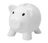 MidOcean Softco Piggy Bank - White - One Size - White - 100% Mixed