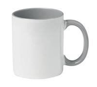 MidOcean Sublimcoly Two Tone Sublimation 300ml Mug (One Size) (White/Grey)