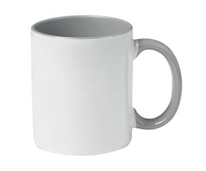 MidOcean Sublimcoly Two Tone Sublimation 300ml Mug (One Size) (White/Grey)