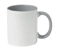MidOcean Sublimcoly Two Tone Sublimation 300ml Mug - White/Grey - One Size - White/Grey