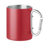 Midocean Tba Metal Double Wall 300Ml Mug Red (One Size)