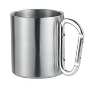 Midocean Tbo Metal Carabiner Clip Mug Matt Silver (One Size)
