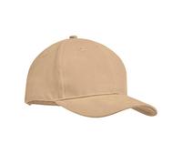 MidOcean Tekapo Heavy Brushed Cotton Baseball Cap - Beige/Beige - Beige/Beige - One Size, One Size - 100% Heavy Brushed Cotton