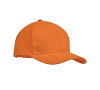 MidOcean Tekapo Heavy Brushed Cotton Baseball Cap - Orange - Orange - One Size - 100% Heavy Brushed Cotton