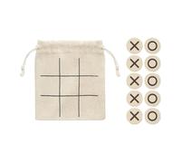MidOcean Topos Wooden Tic-Tac-Toe Game - Beige