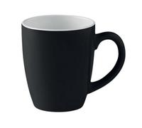 Midocean Trent Coloured Ceramic Mug Black/white (One Size)