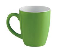 Midocean Trent Coloured Ceramic Mug Green/white (One Size)