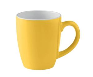 MidOcean Trent Coloured Ceramic Mug (One Size) (Yellow/White)