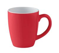 Midocean Trent Coloured Ceramic Mug Red/white (One Size)