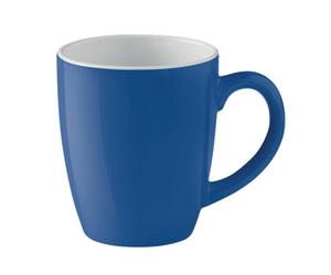Midocean Trent Coloured Ceramic Mug Royal Blue/white (One Size)