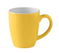 Midocean Trent Coloured Ceramic Mug Yellow/white (One Size)