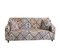 MIDODO Printed Couch Cover Stretch Sofa Covers Patterned Sofas Seater Slipcovers for 4 Cushion Couch Set (MLG, 4 Seater/Large 3 Seater)