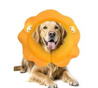 MIDOG Dog Cone Collar for Large Medium Dogs, Soft Inflatable Dog Cone Alternative After Surgery, Adjustable Protective Recovery Cone - Alternative E Collar Does Not Block Vision (Lion,XL)