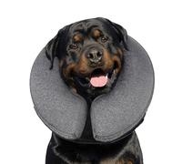 MIDOG Dog Cone Collar, Inflatable Dog Neck Donut Collar Alternative After Surgery, Soft Protective Recovery Cone for Small Medium Large Dogs and Cats Puppies - Alternative E Collar (Gray, XL)
