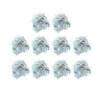 MIDOKSTUA 10Pcs TTCs Silents Bluish White V2V3 Switches 3Pin 50 Million Linears for Mechanical Keyboards TTCs Silents