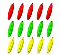 MIDOKSTUA 15pcs Fishing Corks Slip Bobbers for Saltwater Float Peg Foam Open Ended Fishing