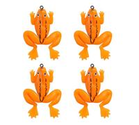 MIDOKSTUA 4Pcs / set Swimbaits Artificial Frogs Lures Large Feet Soft Double Propellers Fishing Baits Colorful Swimbaits Fishing Frogs Baits