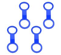 MIDOKSTUA 4Pcs Silicone Snorkels Strap Keeper Diving Tube Holder Retainer Clip Enduring