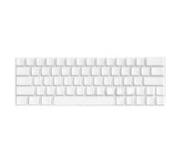 MIDOKSTUA 64Pieces PBTs Not Engraving Blanks Keycap Original Height Dyeing Sublimation White Keycaps for Switches PBTs Blanks Keycaps