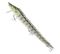 MIDOKSTUA Artificial Baits with Treble Hook Multi Jointed Swimbait Fishing 13 Segments Tackle 23cm Floating Eel Lure