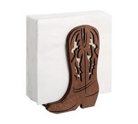 MIDOKSTUA Authentic 3D Wood Boot Letter Holders and Napkin Storage with Open Structure Desk Organizers for Easy Access Old Boot Molded Holders