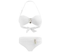 MIDOKSTUA Bandeau Bathing Suit with Adjustable Neck Strap Back Tie Low Waist Thong Swimsuit Set Halterneck Swimwears Low Waist String
