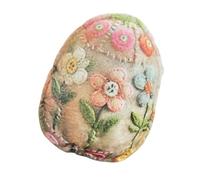 MIDOKSTUA Creative Felt Fabric Eggs Shape Cottage Craft Set with Sewing Accessories for Adult Beginner and Birthday Gift Making Perceived Eggs Shape House Set
