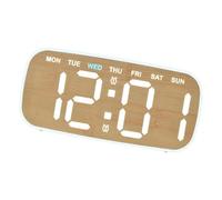 MIDOKSTUA Digital Alarm Clock for Bedroom Electric Desk with Time Date Temperature for Bedside Table LED Clocks LED