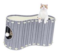 MIDOKSTUA Direct Current Neat Detachable Puss House Constructed of Perceived for Clawing Resting and Concealing Tasks in Various Locations Refuge