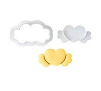 MIDOKSTUA Miniature Heart Rings and Cartoon Inspired Baking Tool Cookie Desserts Cutter for Crafting Cookie on Festive Event Easy to Use Baking Molds