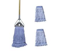 Midoneat Commercial Industrial Grade Mop ,Loop-end String Wet Mop ,Heavy Duty Cotton Mop for Floor Cleaning