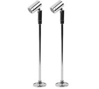 Midore 2Pcs Cabinet Spotlight for Jewelry Display Case Rotatable AC85V-265V Mini Light 21cm Warm White 3200K