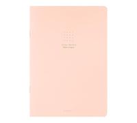 Midori 15273006 Notebook, Color, A5, Square Ruled, Pink, H8.3 x W 5.8 x D 0.1 inches (210 x 148 x 3 mm)