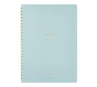 Midori A5 Colour Dot Grid Ring Notebook Blue