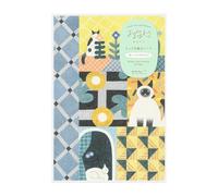 Midori 15353006 Notebook, Loose Log, Cat Pattern B6