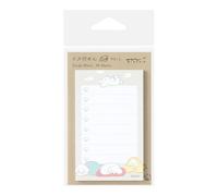 Midori 19094006 Sticky Notes, Sticky Paper, Doing, Dog Pattern, Gray