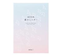 Midori 20575006 Stationery Notepad, Watermark, A5, 9 Washi Paper, 9 Colored Paper, Tri-Pattern