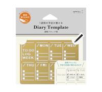 Midori 35632006 Diary with Weekly Block Pattern