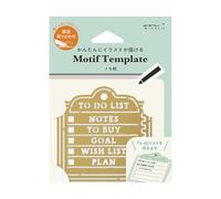 Midori 35637006 Template for Notebooks, Motif, Memo Pattern